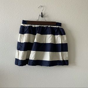 Forever 21 navy and cream striped skater skirt
